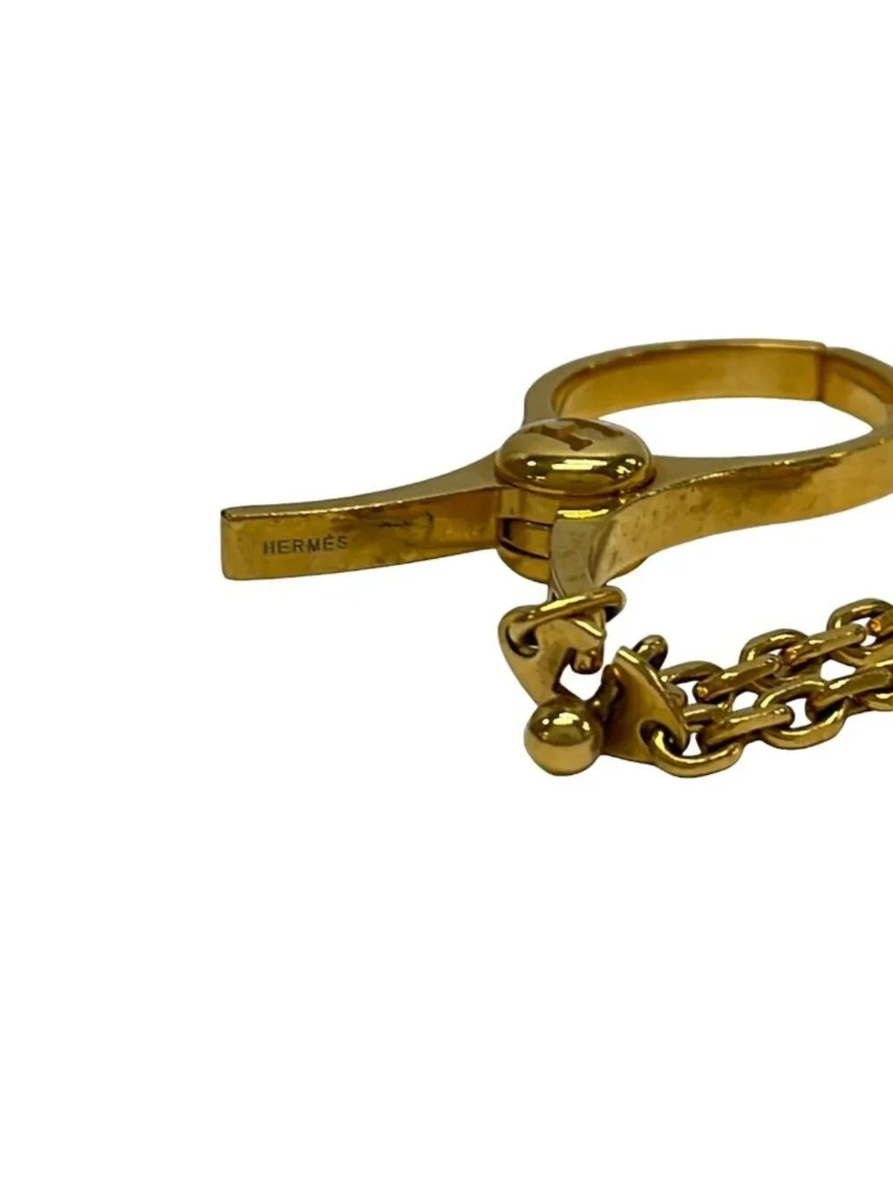 Hermes Firou Gold Glove Holder Gloves